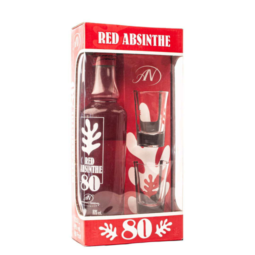 Εικόνα της Tunel Absenta Red 2Glasses 0.35L 80%