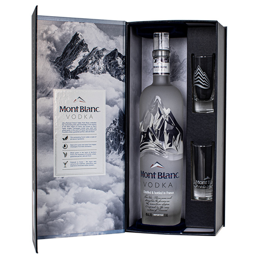 Picture of Mont Blanc Vodka (+2 Verres) 0.7L 40%