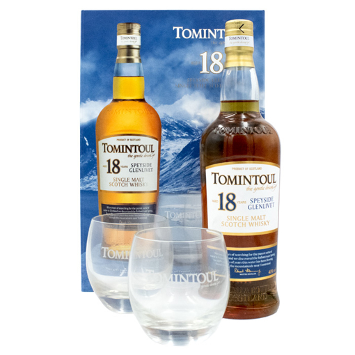 Εικόνα της Tomintoul 18YRS 0.7L 40% (+2 glasses)