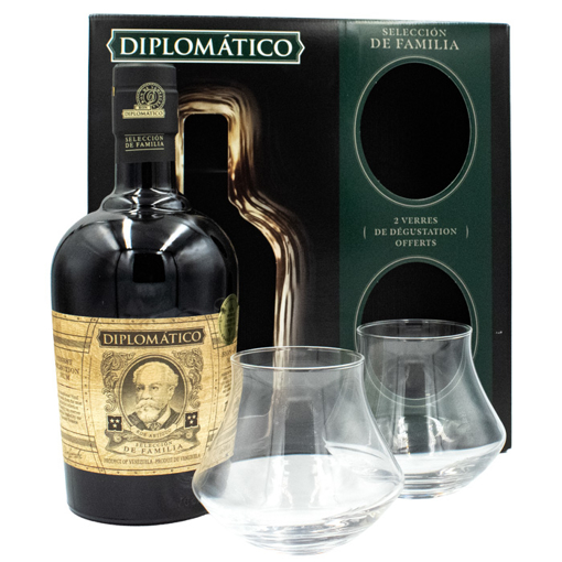 Picture of Diplomatico Seleccion De Familia (+2 glasses) 0.7L 43%