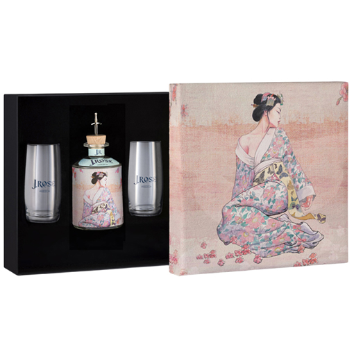 Picture of Box +2 glasses J.Rose London Dry Gin - Geisha Edition 0.7L 43%