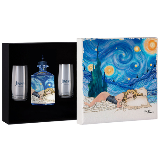 Picture of Box +2 glasses J.Rose London Dry Gin - Limited Edition 0.7L 43%
