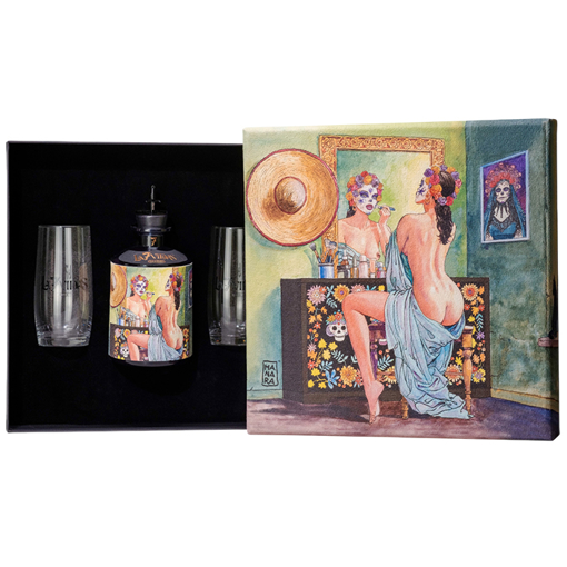 Εικόνα της Box +2 glasses J.Rose - La 7 Vidas Tequila Blanco 0.7L 40%